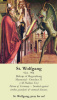 Oct 31st: St. Wolfgang Holy Card